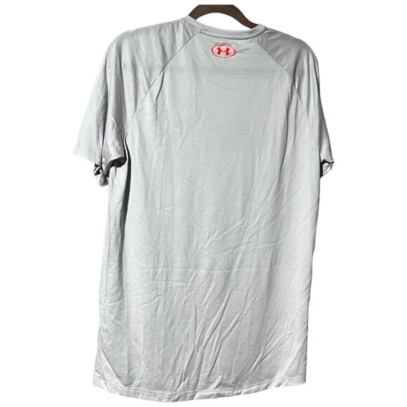 Men's Grey and Orange Under Armour T-Shirt – Good Condition - Picture 12 of 13